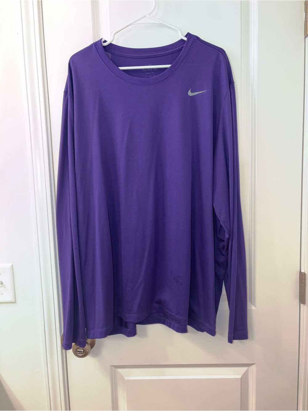 Nike Purple Long-Sleeve Athletic Tee